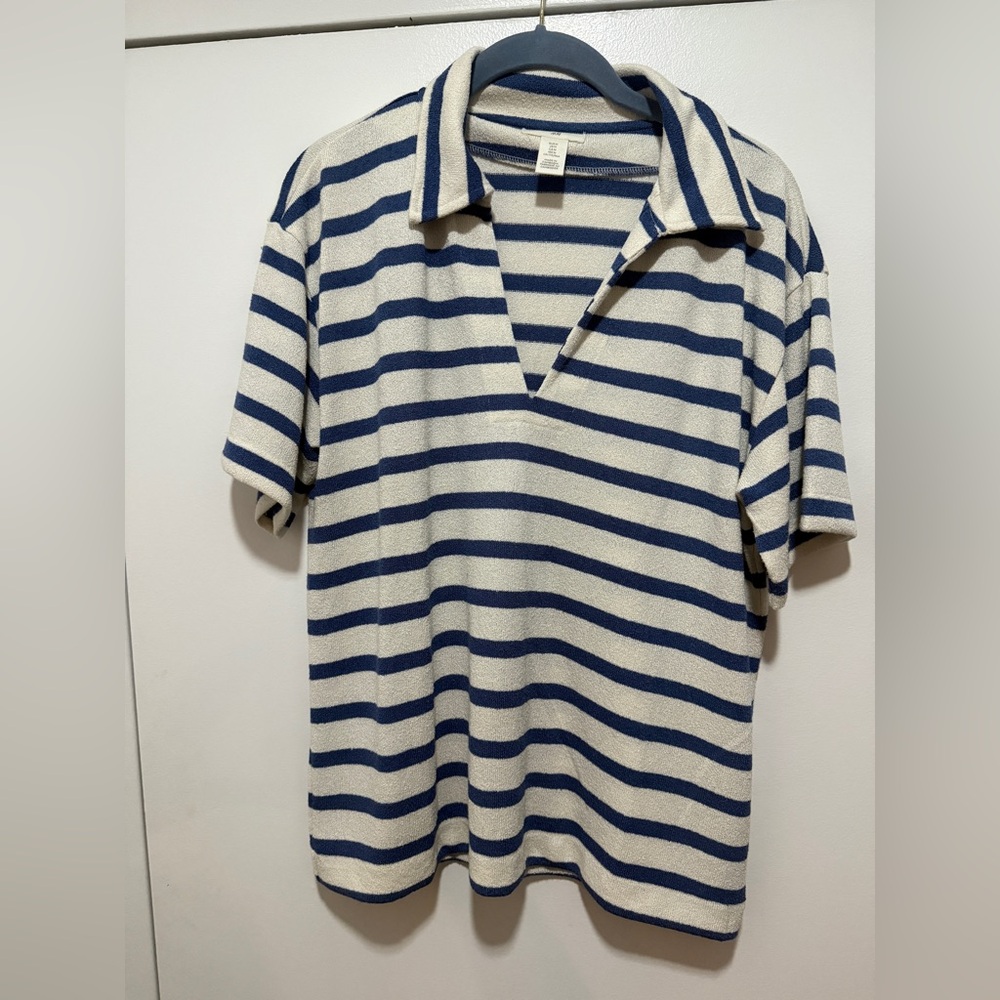 Striped Terry Cloth Shirt